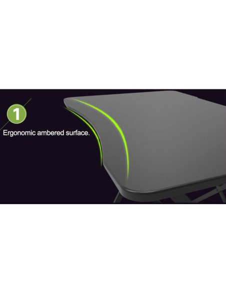 Techly Ica-Tb Esg01 Biurko Komputerowe Czarny