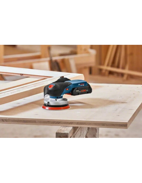 Bosch Gex 18V-125 Professional Losowa Szlifierka Oscylacyjna 10000 Rpm 20000 Opm Czarny, Niebieski, Szary, Czerwony