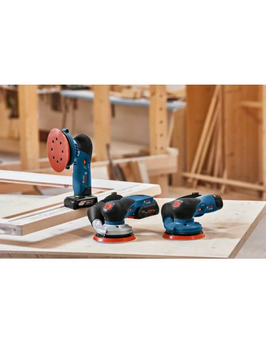 Bosch Gex 18V-125 Professional Losowa Szlifierka Oscylacyjna 10000 Rpm 20000 Opm Czarny, Niebieski, Szary, Czerwony