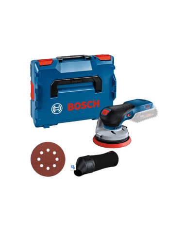 Bosch Gex 18V-125 Professional Losowa Szlifierka Oscylacyjna 10000 Rpm 20000 Opm Czarny, Niebieski, Szary, Czerwony