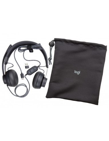 Zestaw Słuchawkowy Logitech Zone Wired Earbuds Usb Teams