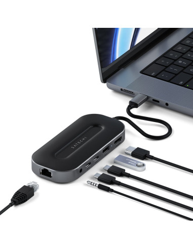 Koncentrator Usb Satechi Usb-C Multiport Usb4 + 2,5 G Ethernet