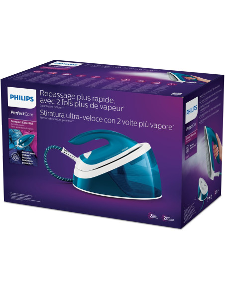 Philips Gc6815/20 Stacja Parowa 2400 W 1,3 L Stopa Steamglide Niebieski, Biały