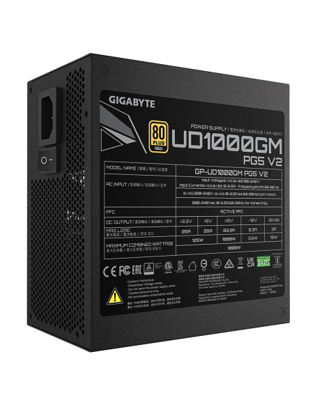 Zasilacz Gigabyte Ud1000Gm Pg5 V.2 1000W 80+ Gold