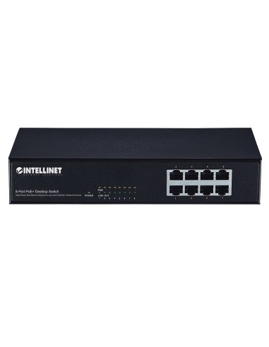 Intellinet 560764 Łącza Sieciowe Fast Ethernet (10/100) Obsługa Poe Czarny