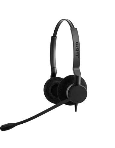 Jabra Biz 2300 Duo Zestaw Słuchawkowy Przewodowa Opaska Na Głowę Biuro/Centrum Telefoniczne Bluetooth Czarny