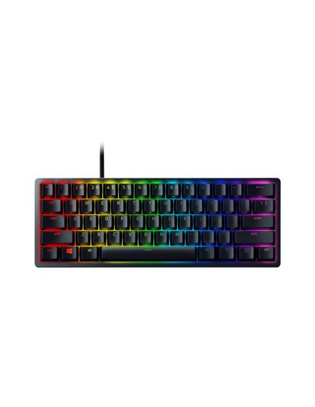 Razer Huntsman Mini 60% Klawiatura Do Gier Opto-Mechaniczny Fioletowy Przełącznik Światło Led Rgb Nord Przewodowa