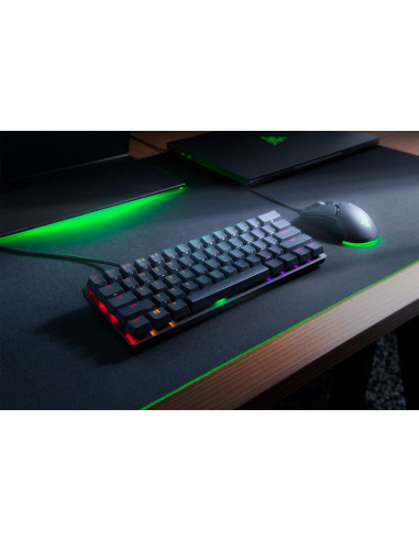 Razer Huntsman Mini 60% Klawiatura Do Gier Opto-Mechaniczny Fioletowy Przełącznik Światło Led Rgb Nord Przewodowa