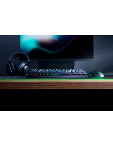 Razer Huntsman Mini 60% Klawiatura Do Gier Opto-Mechaniczny Fioletowy Przełącznik Światło Led Rgb Nord Przewodowa