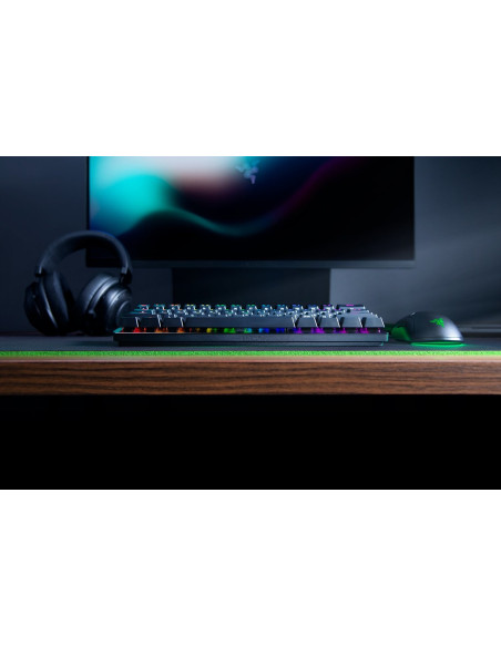 Razer Huntsman Mini 60% Klawiatura Do Gier Opto-Mechaniczny Fioletowy Przełącznik Światło Led Rgb Nord Przewodowa