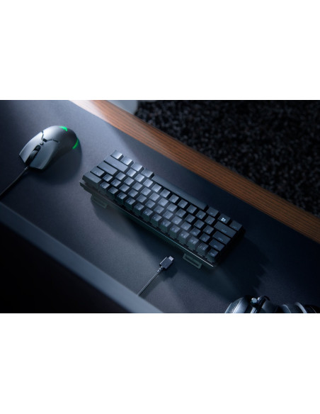 Razer Huntsman Mini 60% Klawiatura Do Gier Opto-Mechaniczny Fioletowy Przełącznik Światło Led Rgb Nord Przewodowa