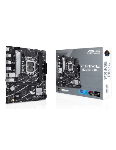 Asus Prime B760M-R D4 Intel B760 Lga 1700 Micro Atx