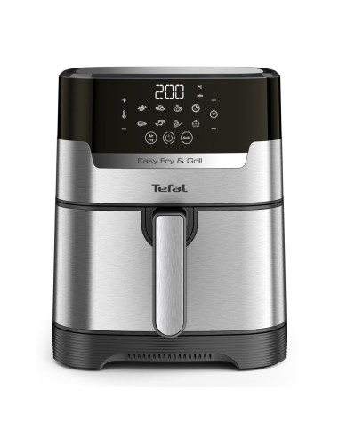 Tefal Easy Fry & Grill Ey505D Pojedyńczy 4,2 L Autonomiczny 1550 W Frytkownica Na Gorące Powietrze Stal Nierdzewna