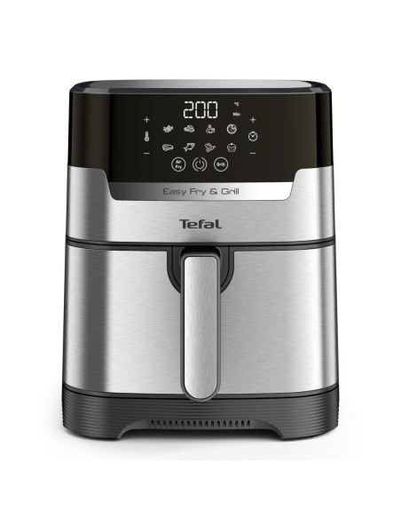 Tefal Easy Fry & Grill Ey505D Pojedyńczy 4,2 L Autonomiczny 1550 W Frytkownica Na Gorące Powietrze Stal Nierdzewna