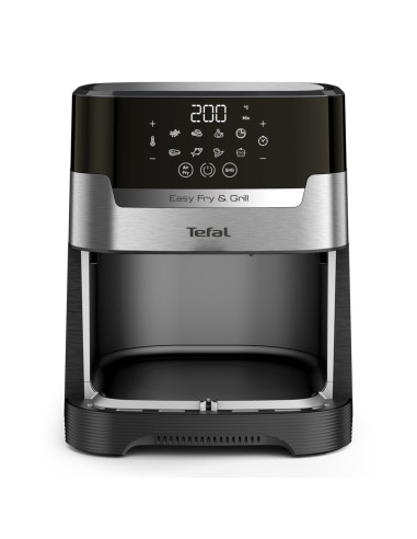 Tefal Easy Fry & Grill Ey505D Pojedyńczy 4,2 L Autonomiczny 1550 W Frytkownica Na Gorące Powietrze Stal Nierdzewna