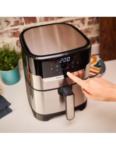 Tefal Easy Fry & Grill Ey505D Pojedyńczy 4,2 L Autonomiczny 1550 W Frytkownica Na Gorące Powietrze Stal Nierdzewna