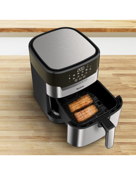 Tefal Easy Fry & Grill Ey505D Pojedyńczy 4,2 L Autonomiczny 1550 W Frytkownica Na Gorące Powietrze Stal Nierdzewna