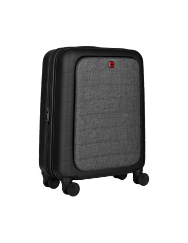 Walizka Wenger Syntry Carry-On - Obrotowa - Twarda Strona - Poliester, Poliwęglan, Tworzywo Abs, Szary Wrzos - 35.60Cm (14")