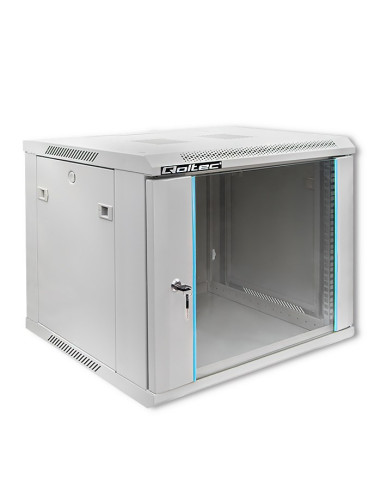 Qoltec Szafa Rack 19" | 9U | 600 X 500 X 600 | Szara | Wisząca