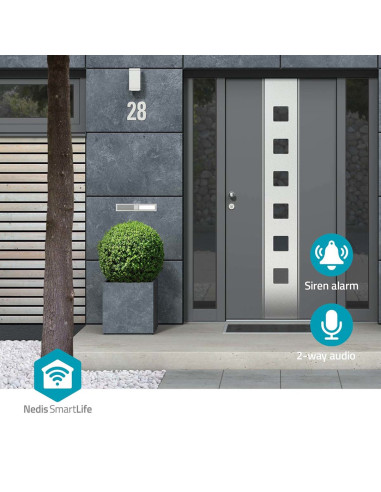 Kamera Nedis Smartlife Model Wificol20Bk, Zewnętrzna, Wi-Fi