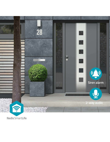 Kamera Nedis Smartlife Model Wificol20Bk, Zewnętrzna, Wi-Fi