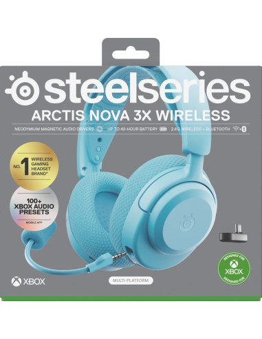 Słuchawki Steelseries Arctis Nova 3X Wireless For Xbox, Aqua