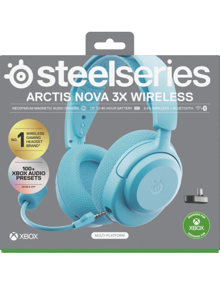 Słuchawki Steelseries Arctis Nova 3X Wireless For Xbox, Aqua