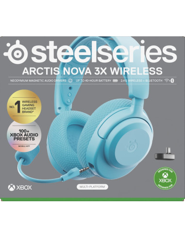 Słuchawki Steelseries Arctis Nova 3X Wireless For Xbox, Aqua
