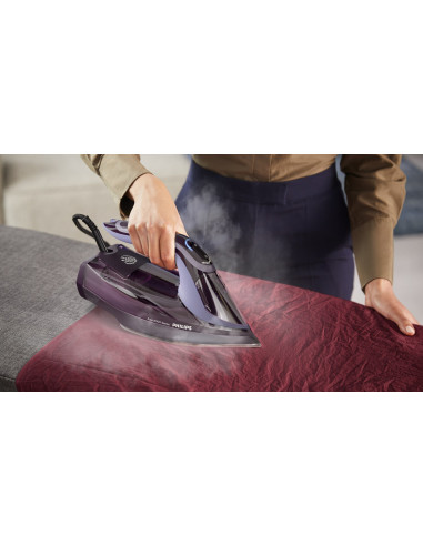 Philips | Dst8021/30 | Żelazko Parowe | Ciągła Para 55 G/Min | Wydajność Silnego Uderzenia Pary 240 G/Min | Purpura