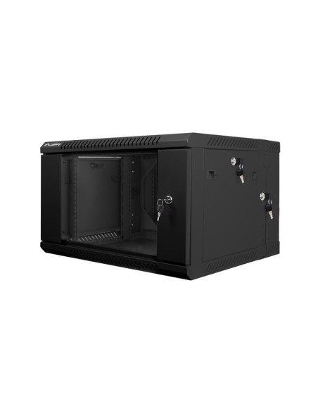 Lanberg Wf02-6606-10B Stojak 6U Szafa Wisząca Czarny