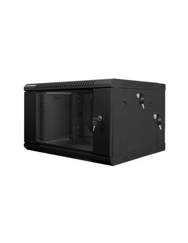 Lanberg Wf02-6606-10B Stojak 6U Szafa Wisząca Czarny