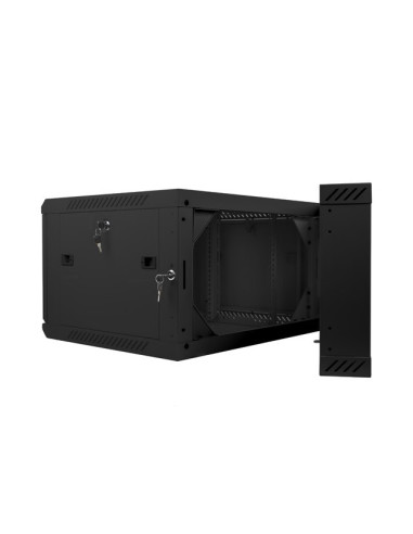 Lanberg Wf02-6606-10B Stojak 6U Szafa Wisząca Czarny