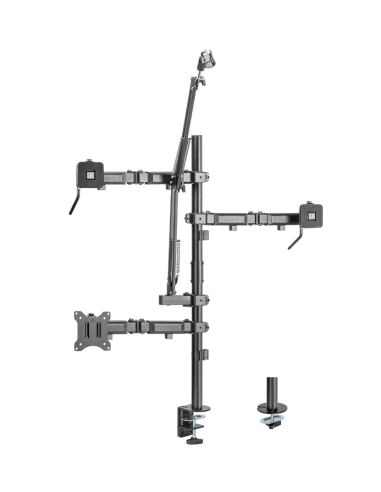 Uchwyt Na Monitor Mikrofon Kamerę I Naświetlacz All-In-One Studio Nanors, Youtube, 17"-32", Max. 9Kg, Rs164