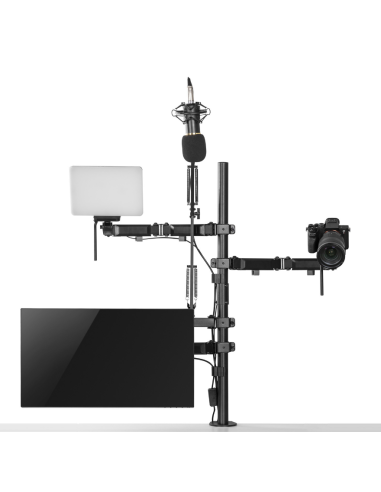 Uchwyt Na Monitor Mikrofon Kamerę I Naświetlacz All-In-One Studio Nanors, Youtube, 17"-32", Max. 9Kg, Rs164