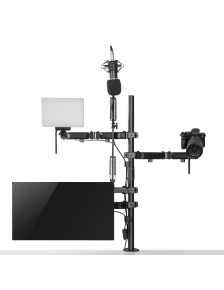 Uchwyt Na Monitor Mikrofon Kamerę I Naświetlacz All-In-One Studio Nanors, Youtube, 17"-32", Max. 9Kg, Rs164