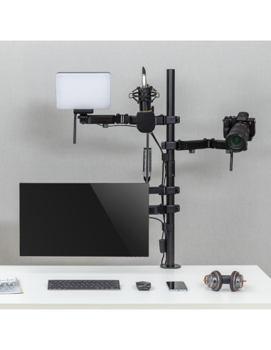 Uchwyt Na Monitor Mikrofon Kamerę I Naświetlacz All-In-One Studio Nanors, Youtube, 17"-32", Max. 9Kg, Rs164