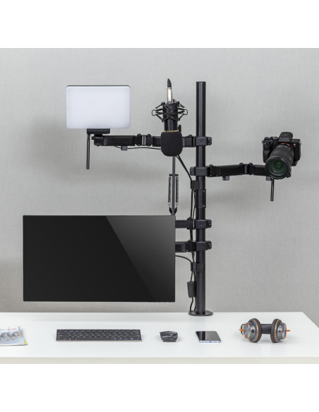 Uchwyt Na Monitor Mikrofon Kamerę I Naświetlacz All-In-One Studio Nanors, Youtube, 17"-32", Max. 9Kg, Rs164