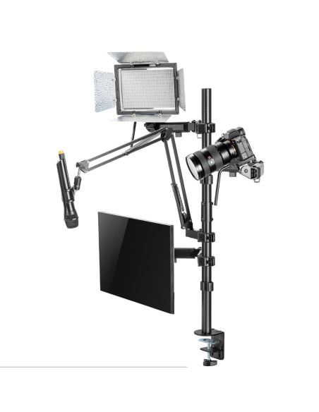 Uchwyt Na Monitor Mikrofon Kamerę I Naświetlacz All-In-One Studio Nanors, Youtube, 17"-32", Max. 9Kg, Rs164