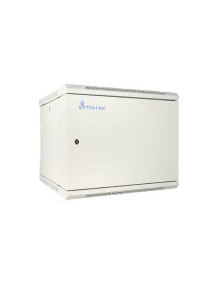 Extralink Szafa Rack 12U 600X600 Asp Szara Montowana Na Ścianie, Drzwi Blaszane Pełne