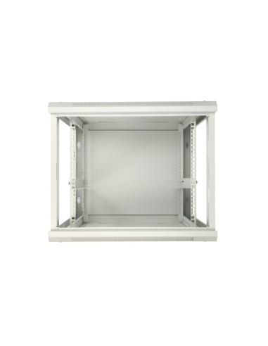 Extralink Szafa Rack 12U 600X600 Asp Szara Montowana Na Ścianie, Drzwi Blaszane Pełne