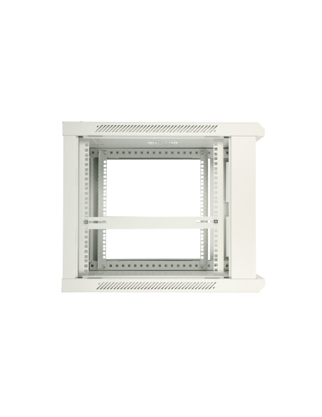 Extralink Szafa Rack 12U 600X600 Asp Szara Montowana Na Ścianie, Drzwi Blaszane Pełne