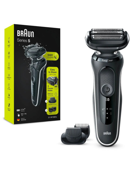 Braun Series 5 51-W1500S Golarka Foliowa Przycinarka Czarny