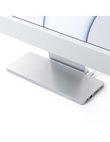Satechi St-Ucisds Stacja Dokująca Do Laptopa I Replikator Portów Przewodowa Usb 3.2 Gen 2 (3.1 Gen 2) Type-C Srebrny