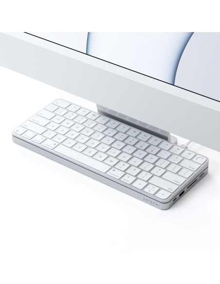Satechi St-Ucisds Stacja Dokująca Do Laptopa I Replikator Portów Przewodowa Usb 3.2 Gen 2 (3.1 Gen 2) Type-C Srebrny
