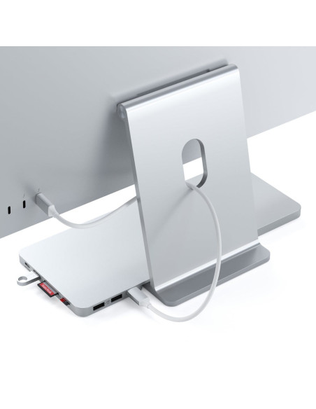 Satechi St-Ucisds Stacja Dokująca Do Laptopa I Replikator Portów Przewodowa Usb 3.2 Gen 2 (3.1 Gen 2) Type-C Srebrny