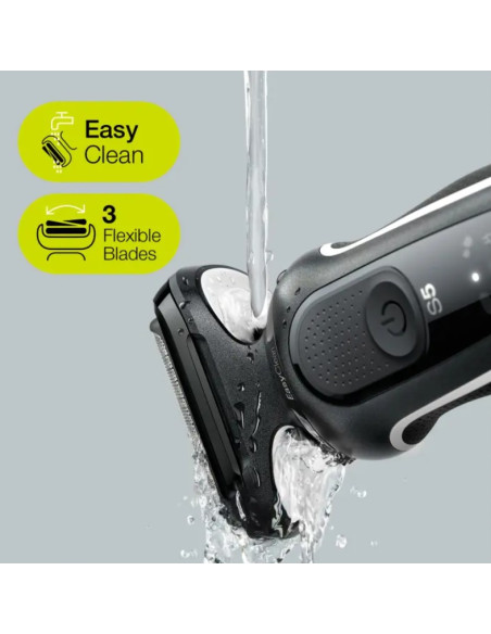 Braun Series 5 51-W1600S Golarka Foliowa Czarny, Biały