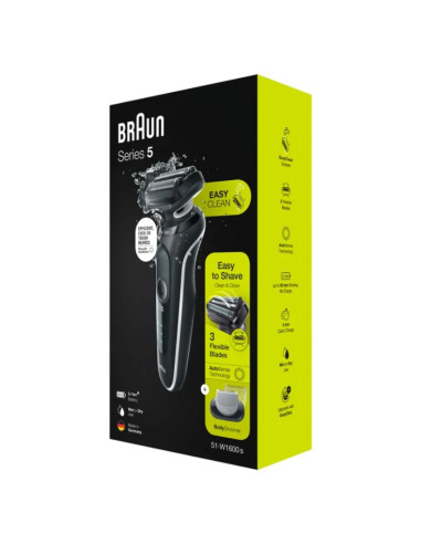 Braun Series 5 51-W1600S Golarka Foliowa Czarny, Biały