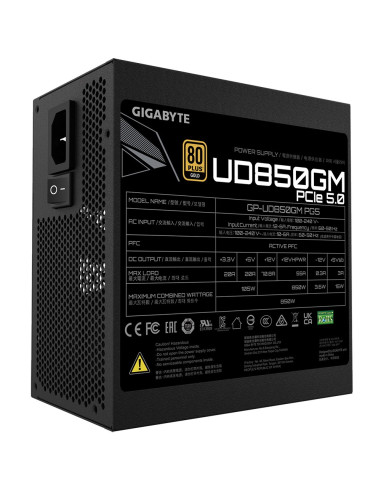 Gigabyte Gp-Ud850Gm Pg5 Moduł Zasilaczy 850 W 20+4 Pin Atx Atx Czarny
