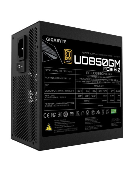 Gigabyte Gp-Ud850Gm Pg5 Moduł Zasilaczy 850 W 20+4 Pin Atx Atx Czarny