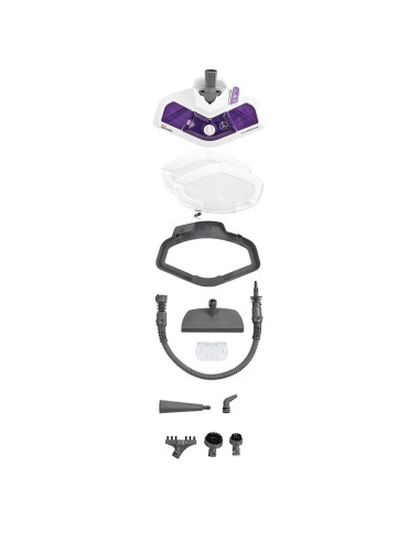 Polti Vaporetto Sv440_Double Mop Parowy 0,3 L 1500 W Fioletowy, Biały